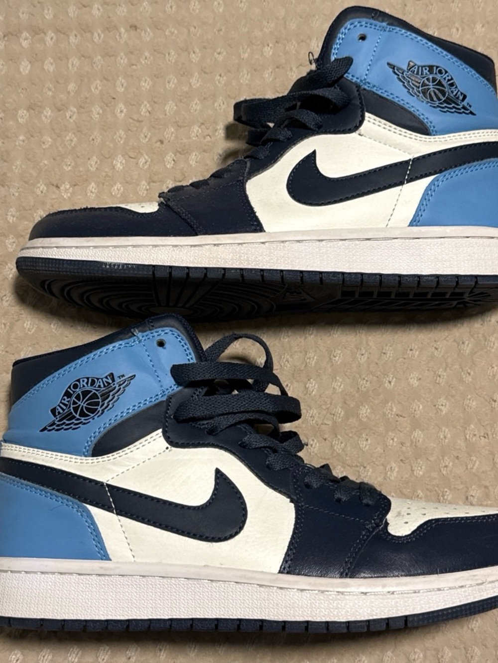 Nike Air Jordan 1 High Navy/White/Light Blue